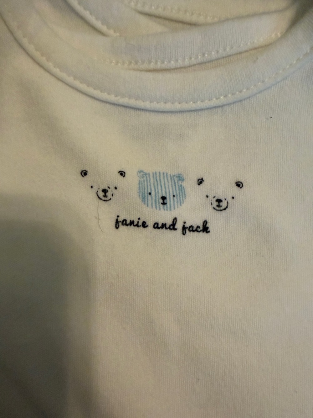 Janie and Jack 0-3M 2-Pack Long Sleeve Bodysuits Whale Bear 100% Cotton - Picture 3 of 4